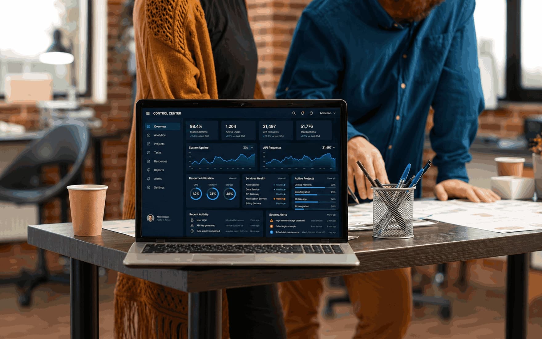 SaaS Internal Platform & System Architecture — product frame from the Draxon case study