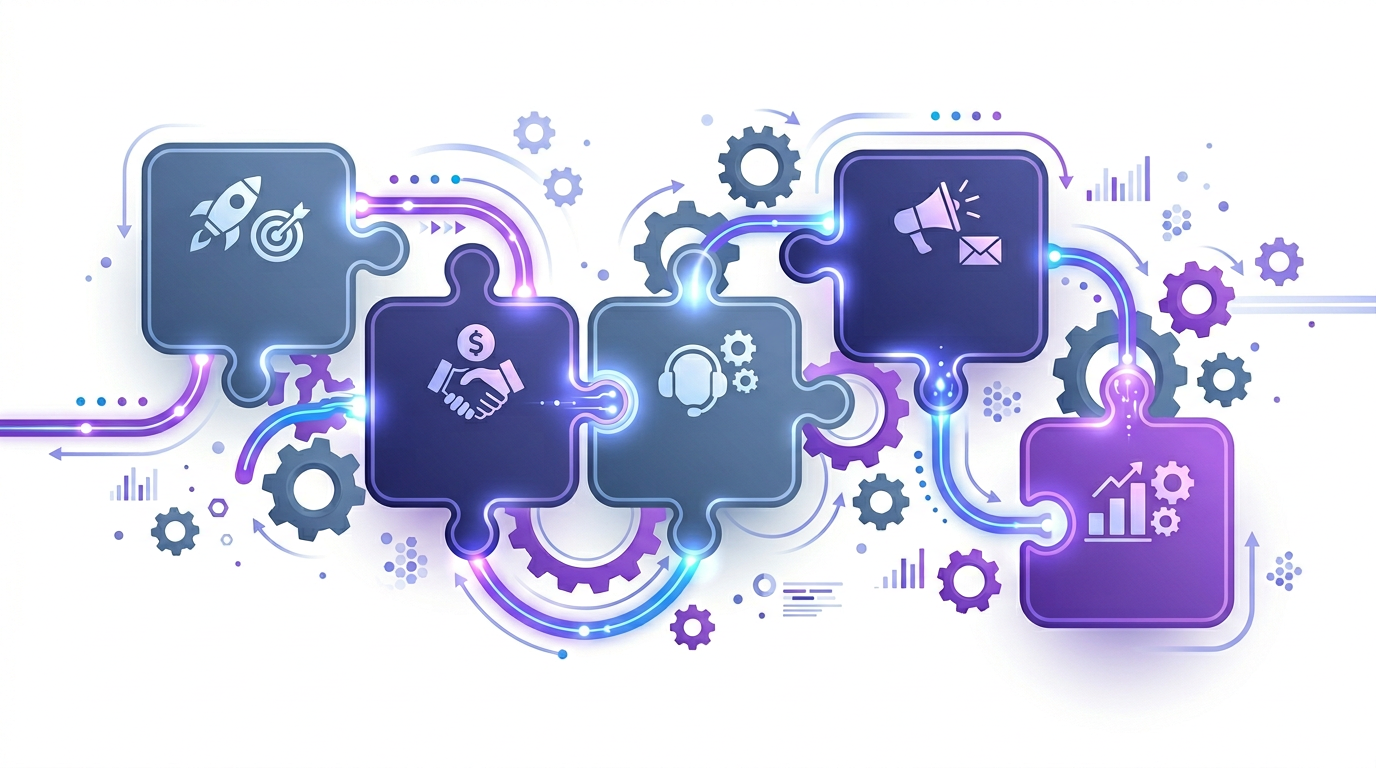 Modular CRM blocks and integrations tailored to your workflows and systems