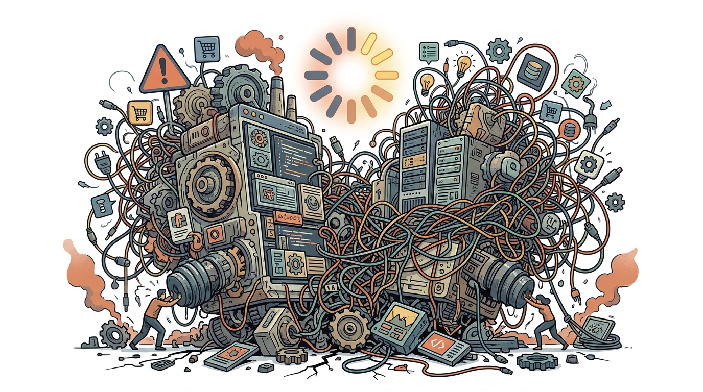 E-commerce scaling issues: slow storefront, rigid templates, and fragmented integrations