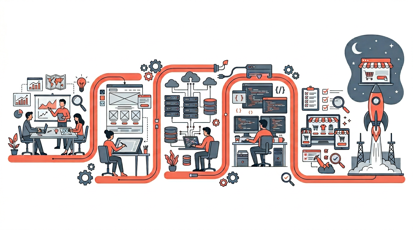 Discovery through launch for ecommerce development projects