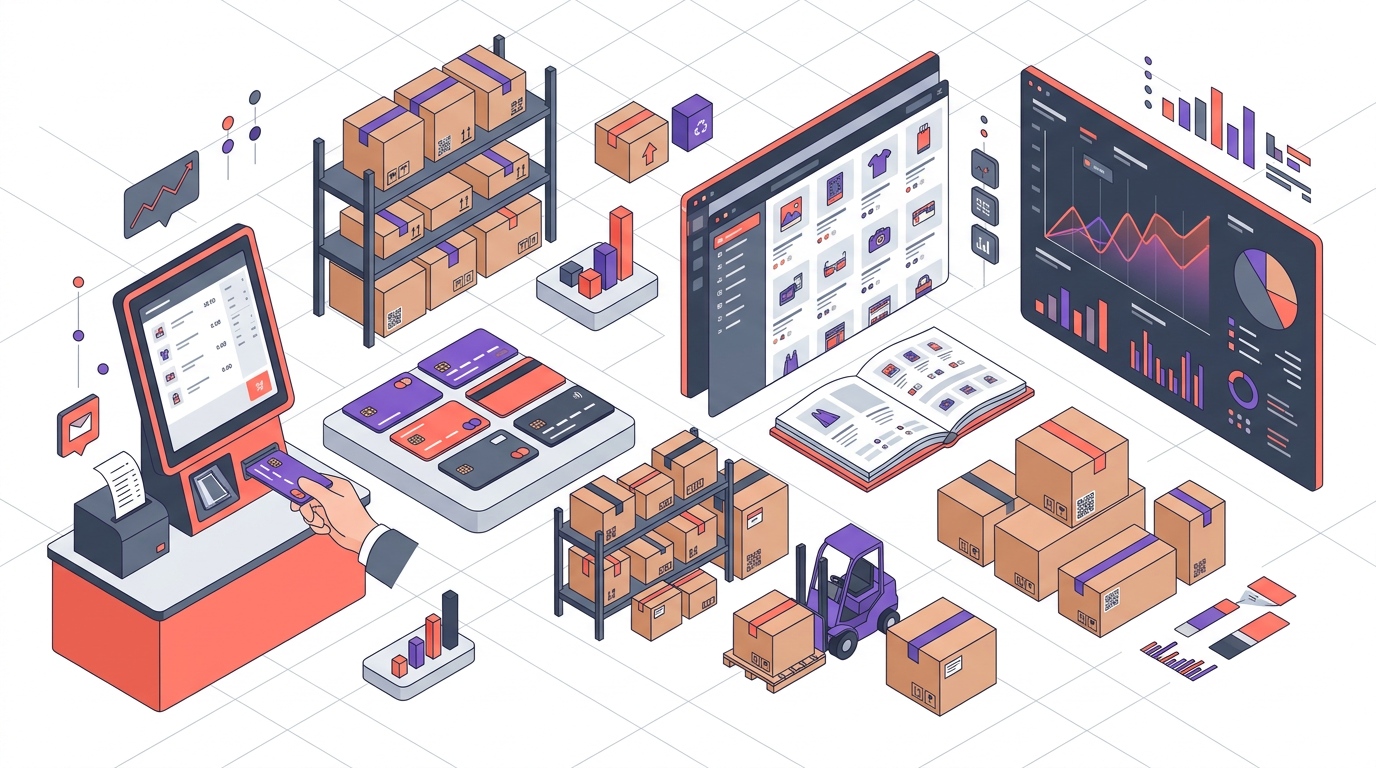 Online store, headless commerce, checkout, payments, inventory, and admin deliverables