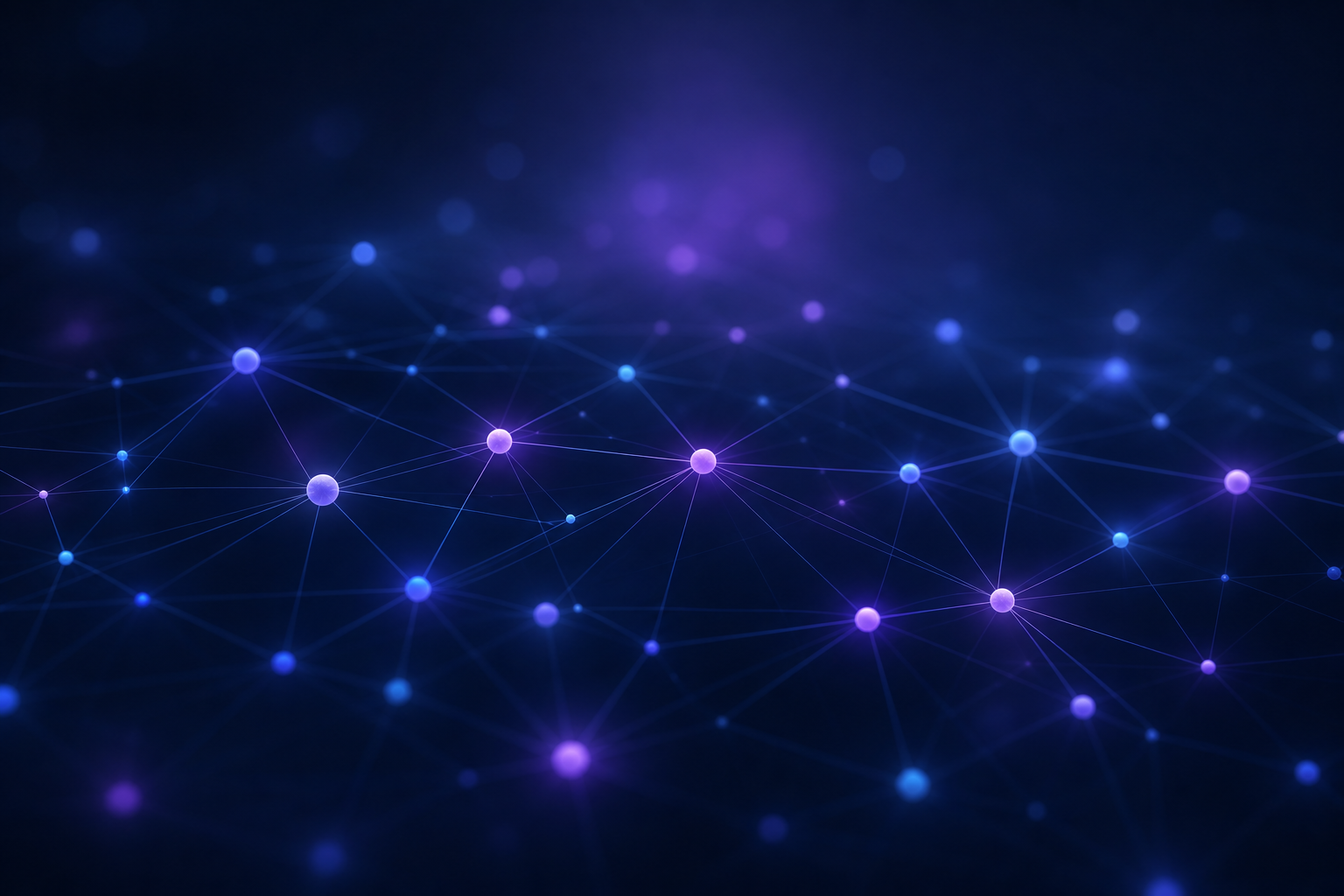 Abstract connected nodes and flowing lines suggesting business systems orchestration, internal platforms, and enterprise operational infrastructure